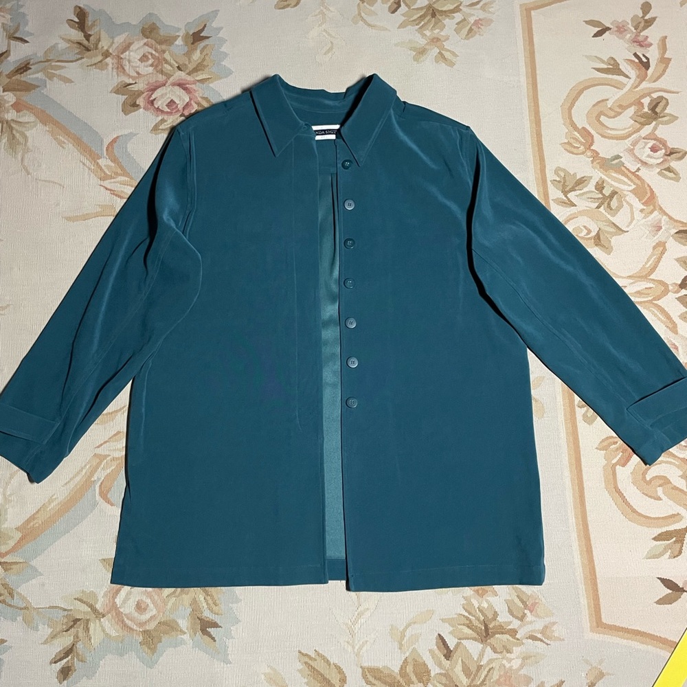 Size 16 spruce green jacket or shirt
